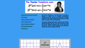 What Thefouriertransform.com website looked like in 2023 (1 year ago)