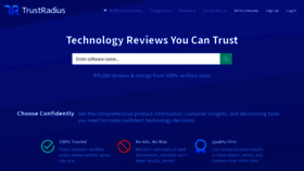 What Trustradius.com website looked like in 2023 (1 year ago)
