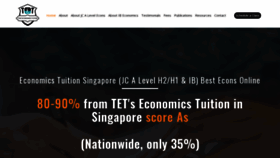 What Theeconomicstutor.com website looked like in 2023 (This year)