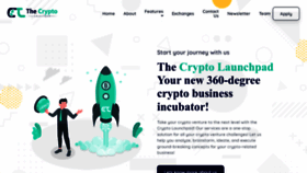 What Thecryptolaunchpad.com website looked like in 2023 (1 year ago)