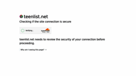 What Teenlist.net website looked like in 2023 (2 years ago)