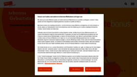 What Tegut.de website looked like in 2023 (2 years ago)