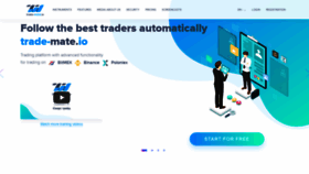 What Trade-mate.io website looked like in 2023 (This year)