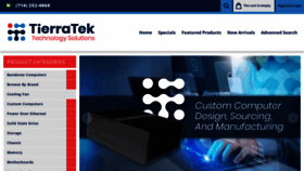 What Tierratek.com website looked like in 2023 (This year)