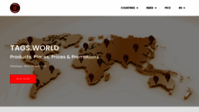 What Tags.world website looked like in 2023 (This year)