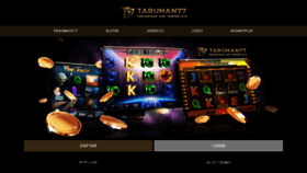What Taruhan77slot.com website looked like in 2023 (This year)