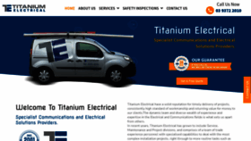 What Titaniumelectrical.com.au website looked like in 2023 (This year)