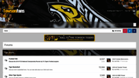 What Towsonfans.com website looked like in 2023 (This year)