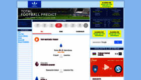 What Totalfootballpredict.com website looked like in 2023 (This year)