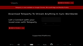 What Telepartys.com website looked like in 2023 (This year)