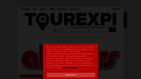 What Tourexpi.com website looked like in 2023 (This year)