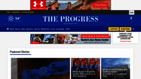 What Theprogressnews.com website looked like in 2023 (This year)