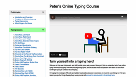 What Typing-lessons.org website looked like in 2023 (This year)