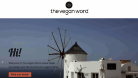 What Theveganword.com website looked like in 2023 (This year)