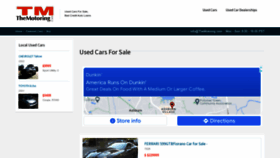 What Themotoring.com website looked like in 2023 (This year)