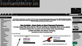 What Toolsandmore.us website looked like in 2023 (This year)