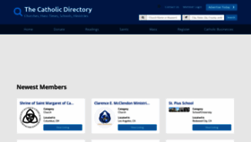 What Thecatholicdirectory.com website looked like in 2023 (This year)