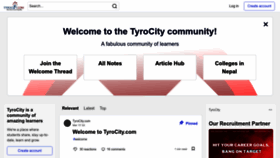 What Tyrocity.com website looked like in 2023 (This year)
