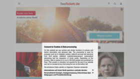 What Twotickets.de website looked like in 2023 (This year)