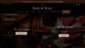 What Tasteoftexas.com website looked like in 2023 (This year)