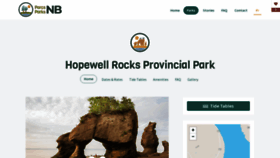 What Thehopewellrocks.ca website looked like in 2023 (This year)