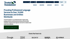 What Trustedtranslations.com website looked like in 2023 (This year)