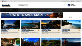 What Travelindex.com website looked like in 2023 (This year)