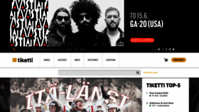 What Tiketti.fi website looked like in 2023 (2 years ago)