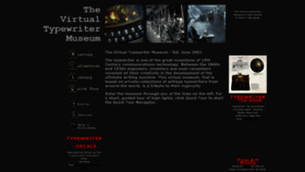 What Typewritermuseum.org website looked like in 2023 (This year)