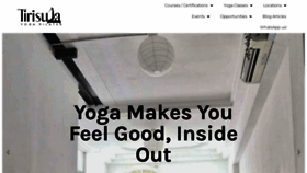 What Tirisulayoga.com website looked like in 2023 (This year)