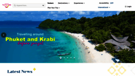 What Tourismthailand.org website looked like in 2023 (This year)