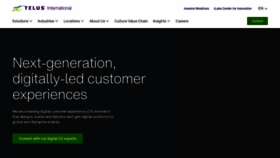 What Telusinternational.com website looked like in 2023 (This year)