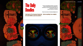 What Thedailydoodles.com website looked like in 2023 (This year)