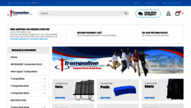 What Trampolinepartsandsupply.com website looked like in 2023 (This year)