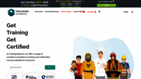 What Trainingexpress.org.uk website looked like in 2023 (2 years ago)