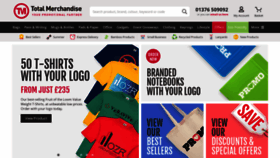 What Totalmerchandise.co.uk website looked like in 2023 (This year)