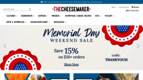 What Thecheesemaker.com website looked like in 2023 (This year)