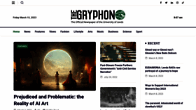 What Thegryphon.co.uk website looked like in 2023 (This year)