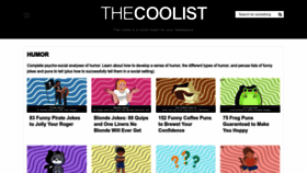 What Thecoolist.com website looked like in 2023 (This year)