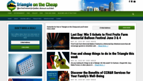 What Triangleonthecheap.com website looked like in 2023 (This year)