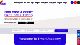 What Tiwariacademy.com website looked like in 2023 (This year)