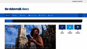 What Thedubrovniktimes.com website looked like in 2023 (This year)