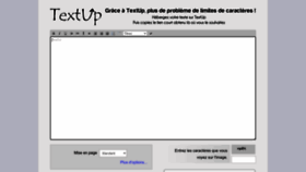 What Textup.fr website looked like in 2023 (This year)
