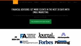 What Theadvisorcoach.com website looked like in 2023 (This year)