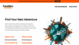 What Travellersworldwide.com website looked like in 2023 (This year)