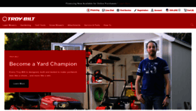 What Troybilt.com website looked like in 2023 (This year)