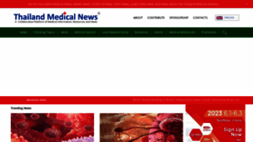 What Thailandmedical.news website looked like in 2023 (This year)