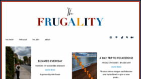 What The-frugality.com website looked like in 2023 (This year)