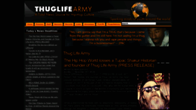 What Thuglifearmy.com website looked like in 2023 (This year)