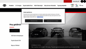 What Toyota.com.tr website looked like in 2023 (This year)
